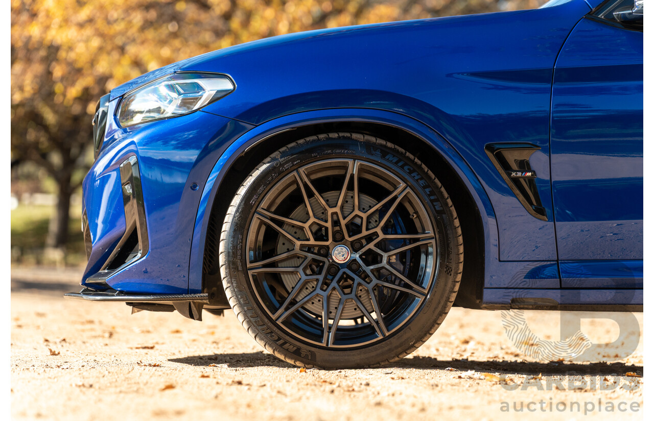 01/2022 BMW X3 M Competition F97 LCI xDrive (AWD) 4d Wagon Marina Bay Blue Metallic Turbo 3.0L