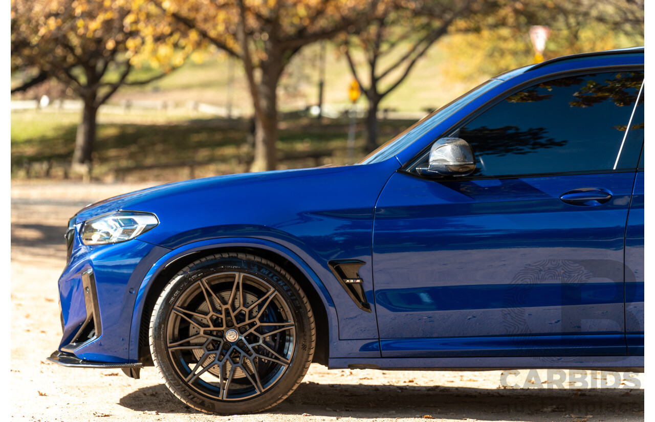 01/2022 BMW X3 M Competition F97 LCI xDrive (AWD) 4d Wagon Marina Bay Blue Metallic Turbo 3.0L