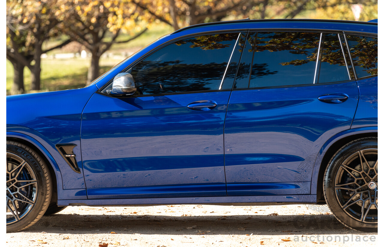 01/2022 BMW X3 M Competition F97 LCI xDrive (AWD) 4d Wagon Marina Bay Blue Metallic Turbo 3.0L