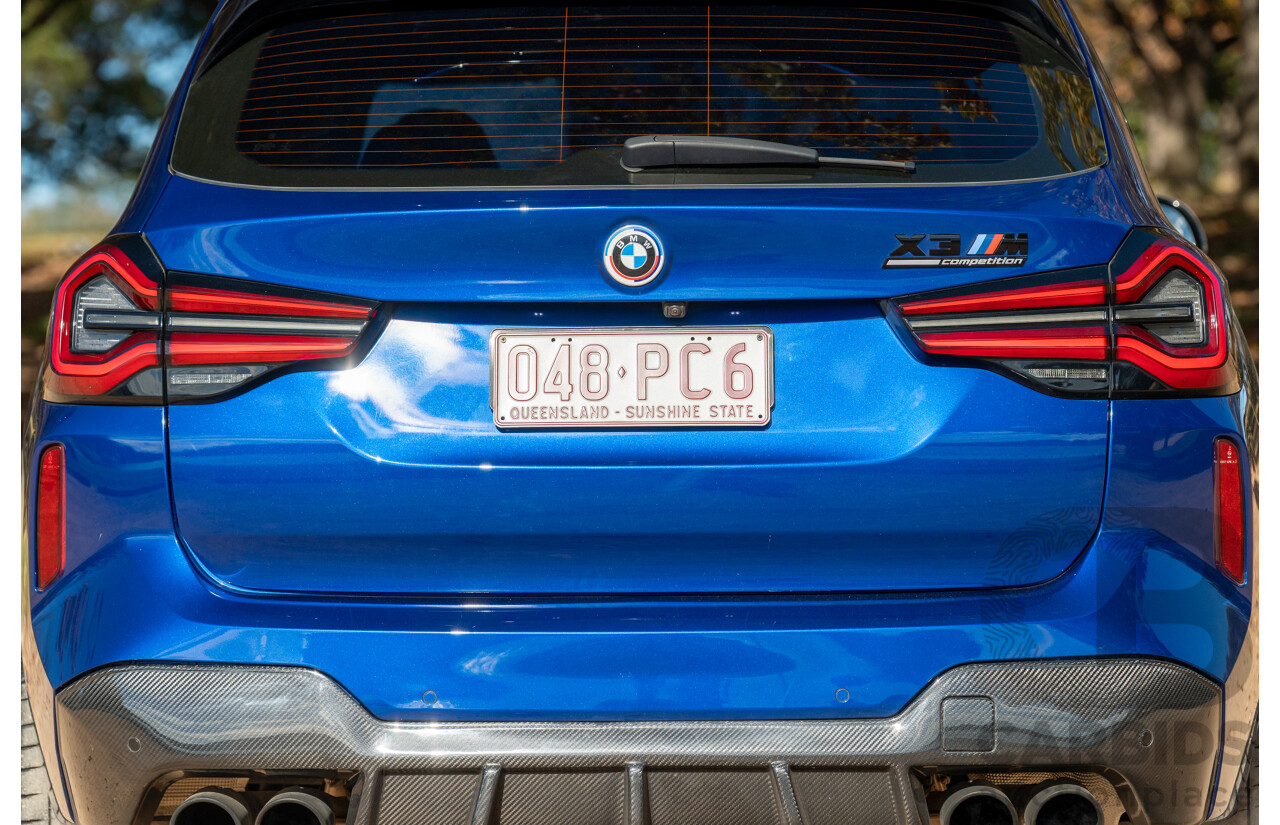 01/2022 BMW X3 M Competition F97 LCI xDrive (AWD) 4d Wagon Marina Bay Blue Metallic Turbo 3.0L