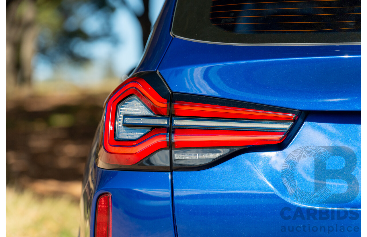 01/2022 BMW X3 M Competition F97 LCI xDrive (AWD) 4d Wagon Marina Bay Blue Metallic Turbo 3.0L