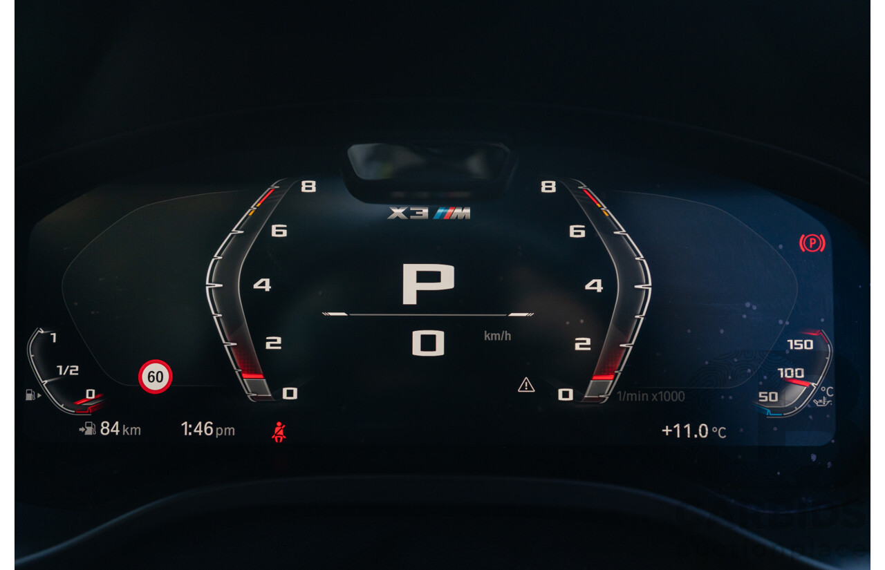 01/2022 BMW X3 M Competition F97 LCI xDrive (AWD) 4d Wagon Marina Bay Blue Metallic Turbo 3.0L