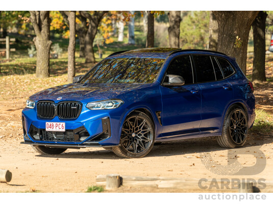 01/2022 BMW X3 M Competition F97 LCI xDrive (AWD) 4d Wagon Marina Bay Blue Metallic Turbo 3.0L