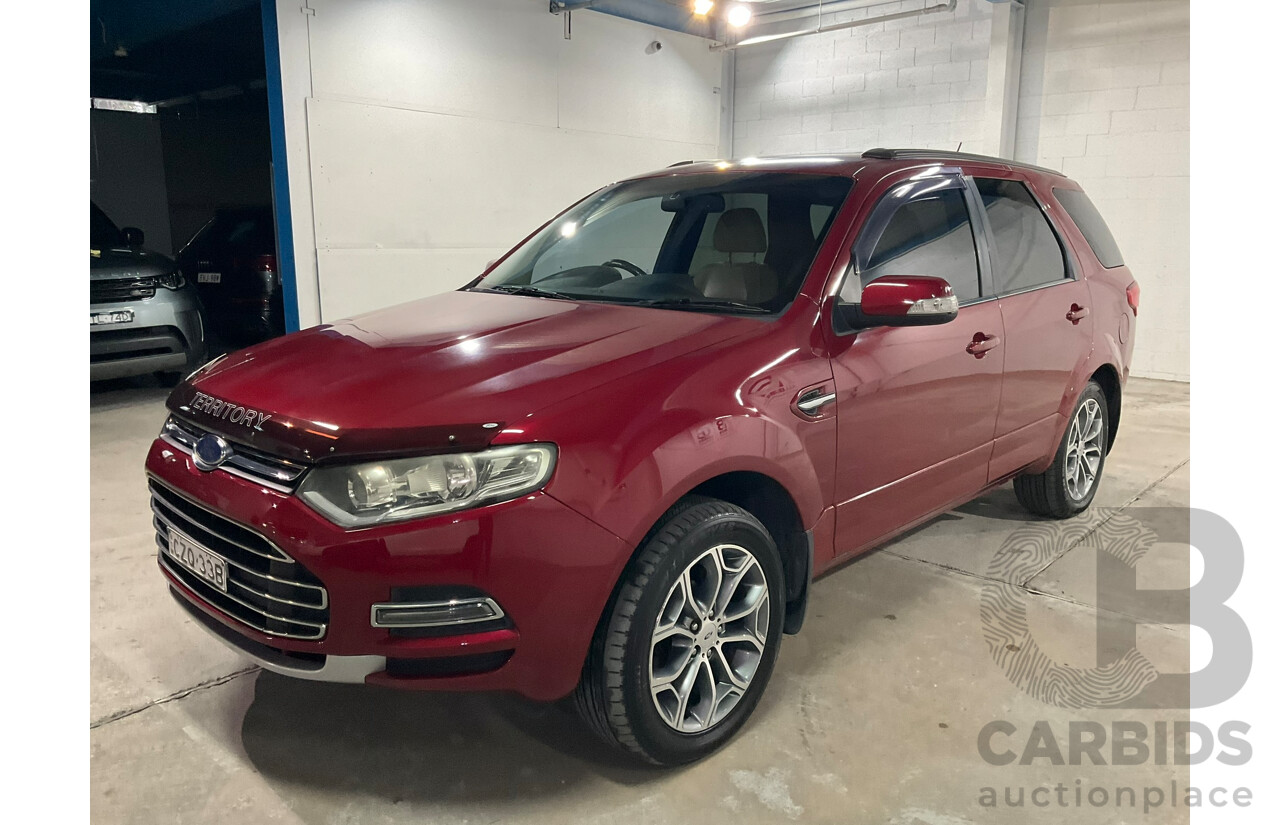 04/2014 Ford Territory Titanium SZ 4D Wagon Maroon 4.0L