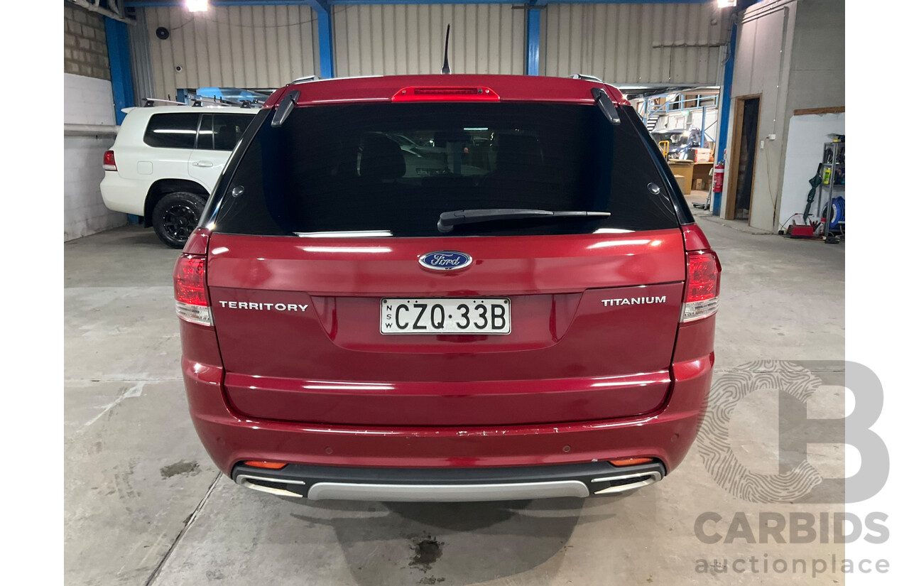 04/2014 Ford Territory Titanium SZ 4D Wagon Maroon 4.0L