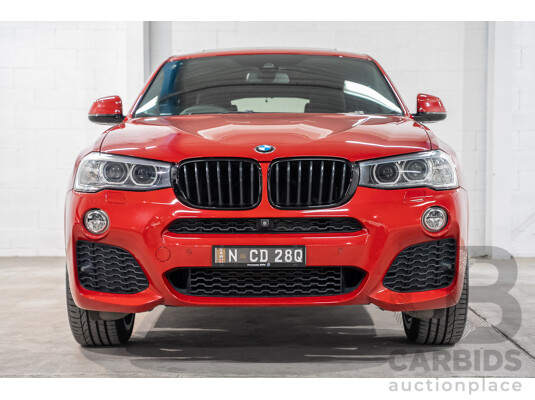 07/2018 BMW X4 xDrive 20i (AWD) F26 MY16 5d Coupe Red 2.0L