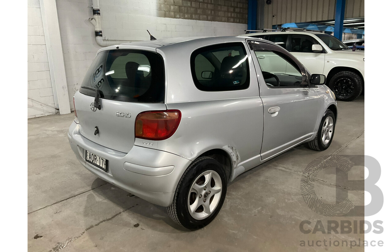 03/2004 Toyota Echo NCP10R 3D Hatchback Silver 1.3L