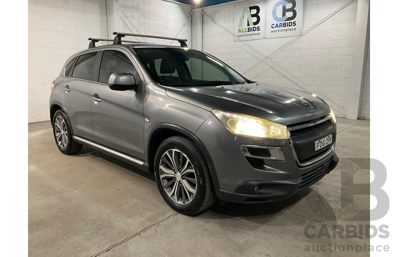 06/2012 Peugeot 4008 Allure (4x4) 4d Wagon Grey 2.0L