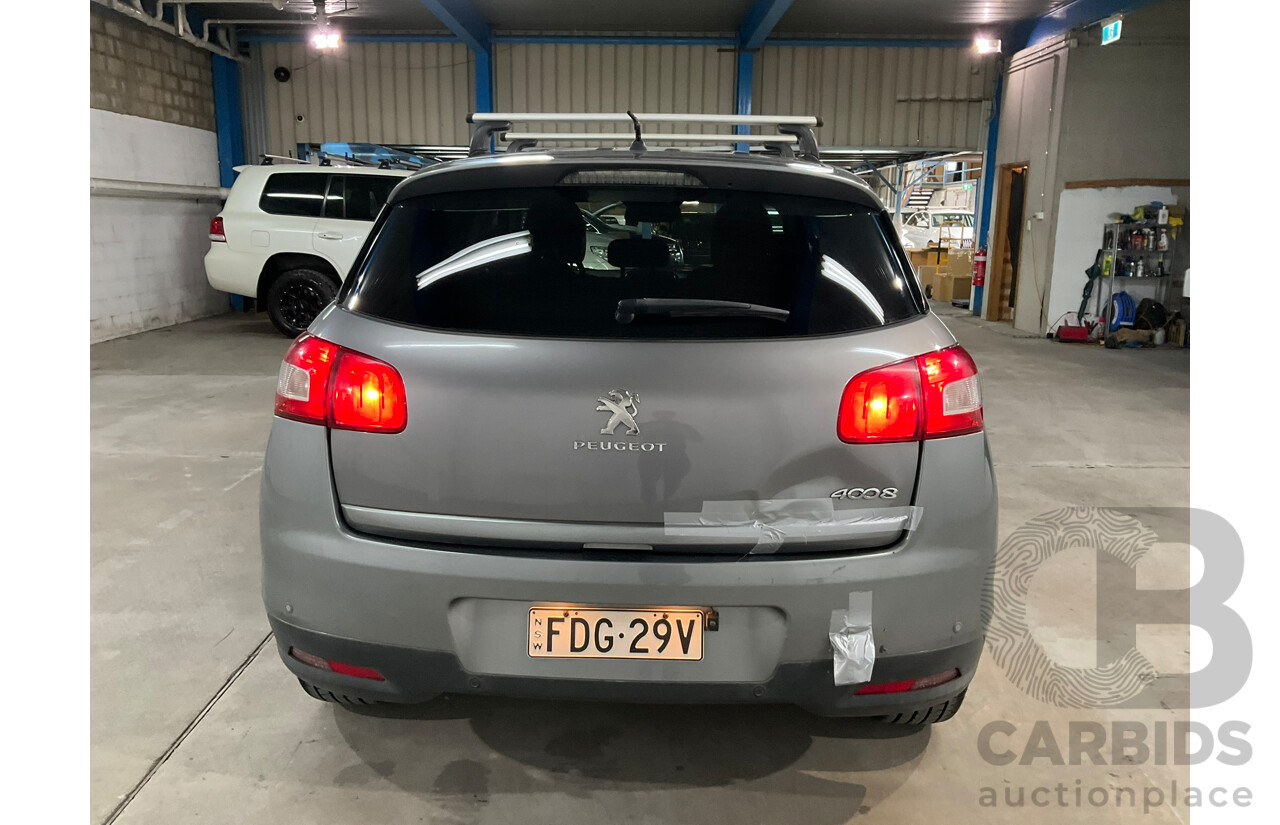 06/2012 Peugeot 4008 Allure (4x4) 4d Wagon Grey 2.0L