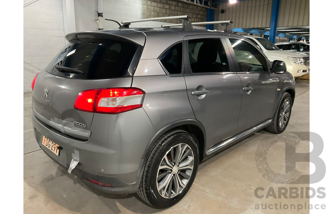 06/2012 Peugeot 4008 Allure (4x4) 4d Wagon Grey 2.0L