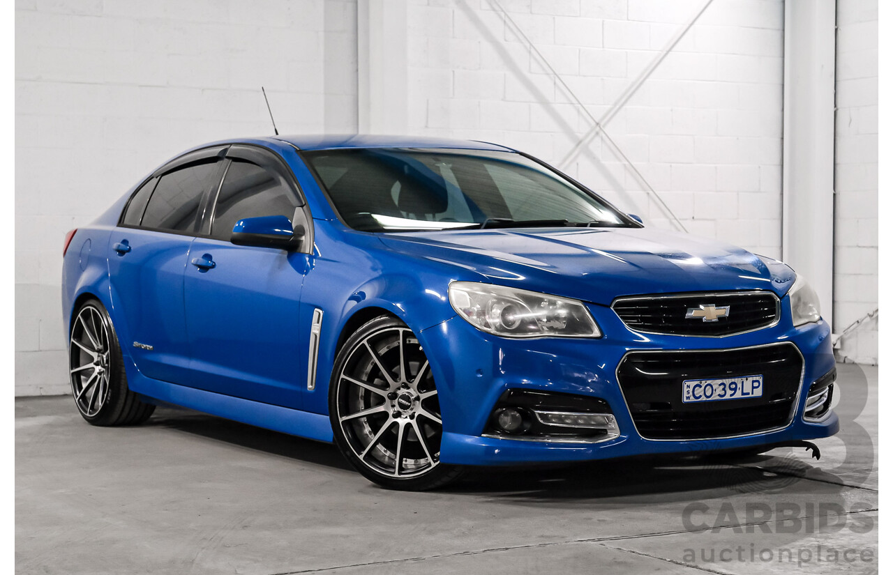 05/2014 Holden Commodore SV6 Storm (RWD) VF 4d Sedan Blue V6 3.6L