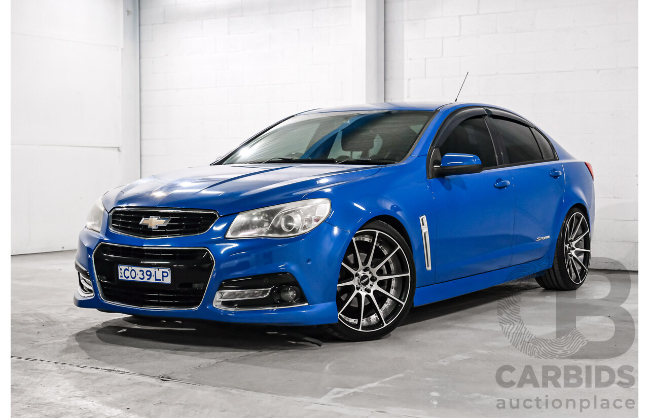 05/2014 Holden Commodore SV6 Storm (RWD) VF 4d Sedan Blue V6 3.6L