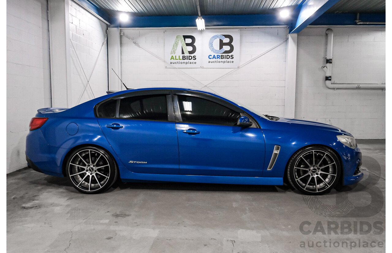 05/2014 Holden Commodore SV6 Storm (RWD) VF 4d Sedan Blue V6 3.6L