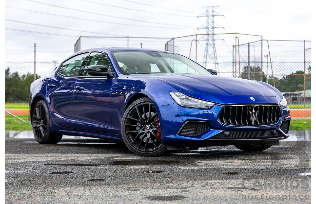 7/2022 Maserati Ghibli Modena S M157 MY22 4d Sedan Blu Emozione Twin Turbo V6 3.0L