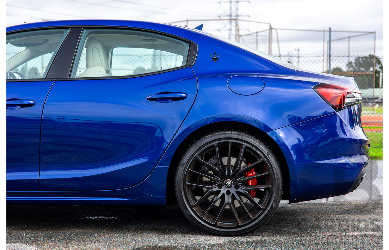 7/2022 Maserati Ghibli Modena S M157 MY22 4d Sedan Blu Emozione Twin Turbo V6 3.0L