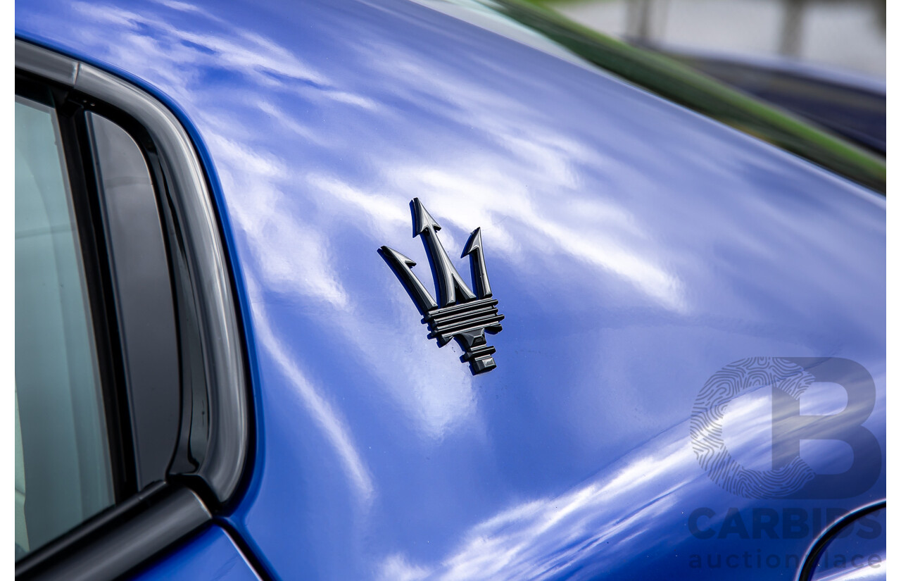 7/2022 Maserati Ghibli Modena S M157 MY22 4d Sedan Blu Emozione Twin Turbo V6 3.0L