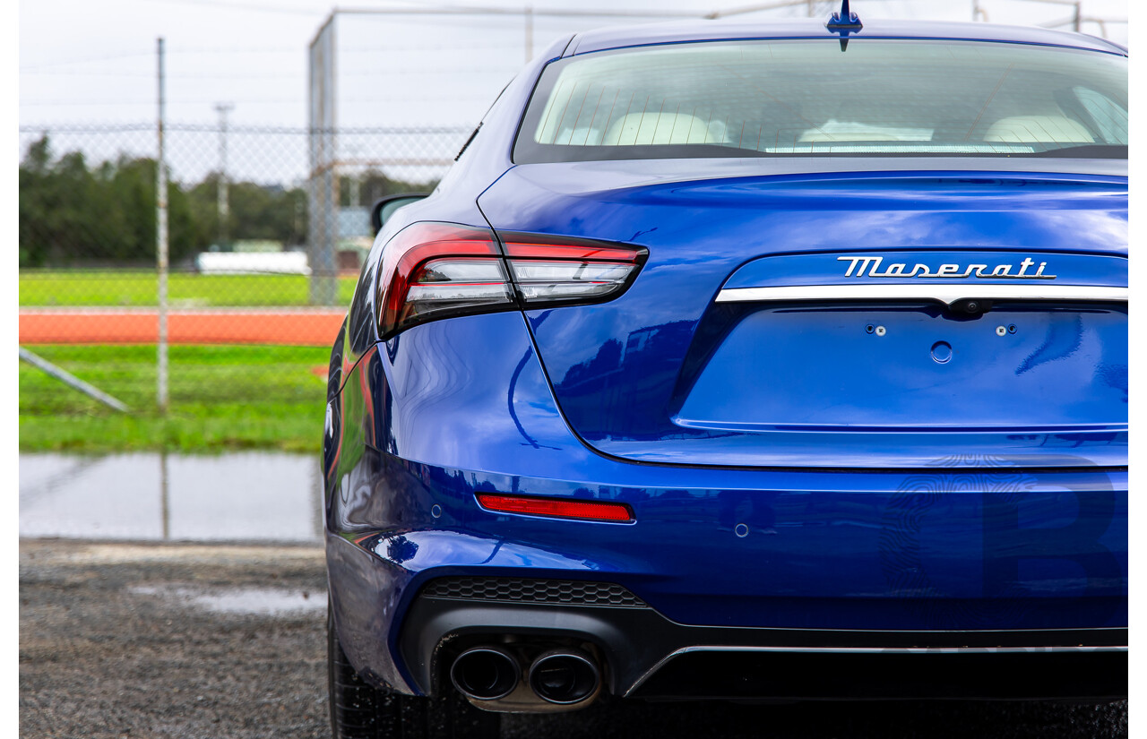 7/2022 Maserati Ghibli Modena S M157 MY22 4d Sedan Blu Emozione Twin Turbo V6 3.0L