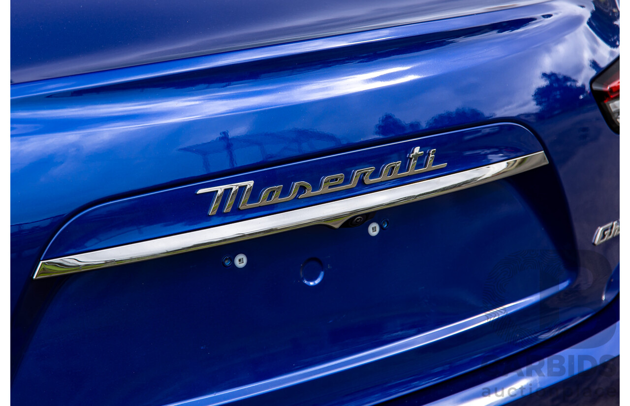 7/2022 Maserati Ghibli Modena S M157 MY22 4d Sedan Blu Emozione Twin Turbo V6 3.0L