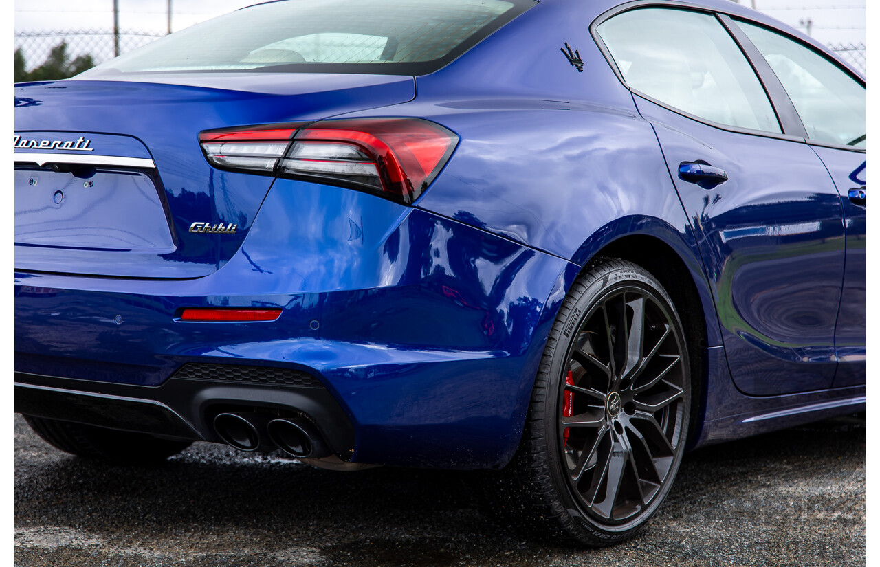 7/2022 Maserati Ghibli Modena S M157 MY22 4d Sedan Blu Emozione Twin Turbo V6 3.0L