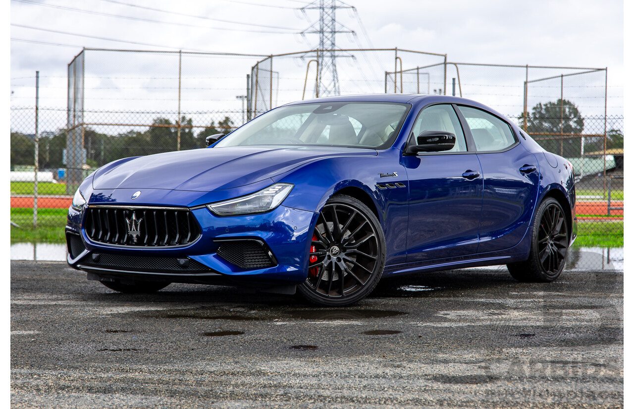 7/2022 Maserati Ghibli Modena S M157 MY22 4d Sedan Blu Emozione Twin Turbo V6 3.0L