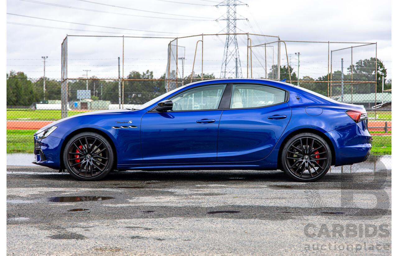 7/2022 Maserati Ghibli Modena S M157 MY22 4d Sedan Blu Emozione Twin Turbo V6 3.0L