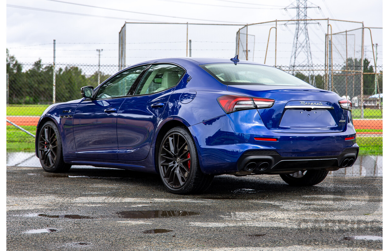 7/2022 Maserati Ghibli Modena S M157 MY22 4d Sedan Blu Emozione Twin Turbo V6 3.0L