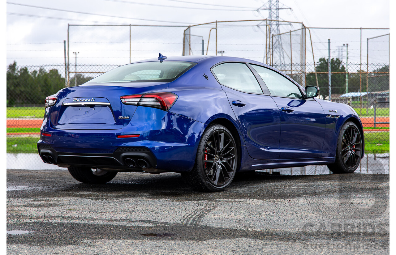 7/2022 Maserati Ghibli Modena S M157 MY22 4d Sedan Blu Emozione Twin Turbo V6 3.0L