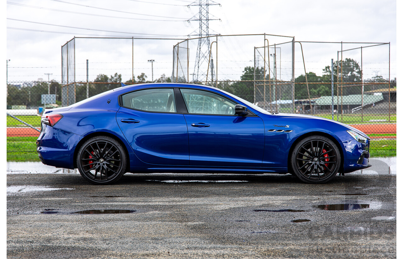 7/2022 Maserati Ghibli Modena S M157 MY22 4d Sedan Blu Emozione Twin Turbo V6 3.0L