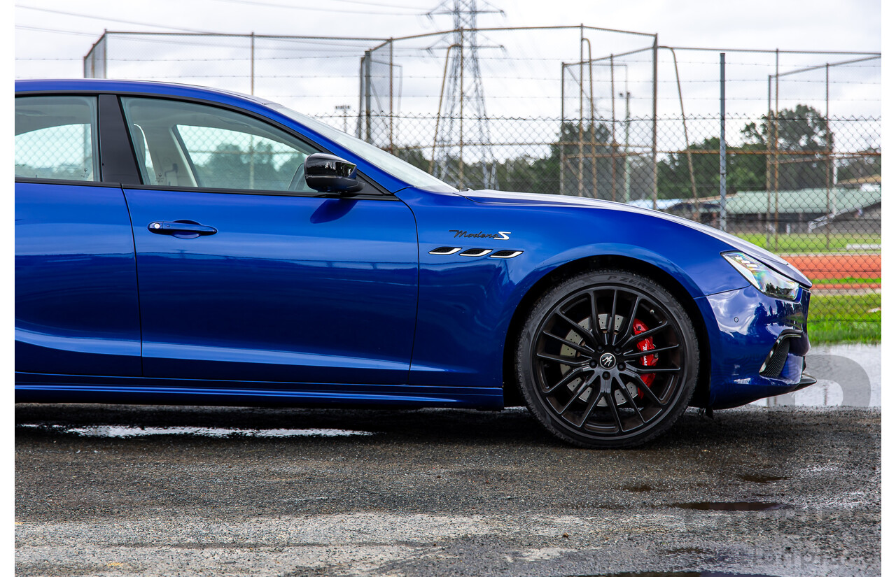7/2022 Maserati Ghibli Modena S M157 MY22 4d Sedan Blu Emozione Twin Turbo V6 3.0L