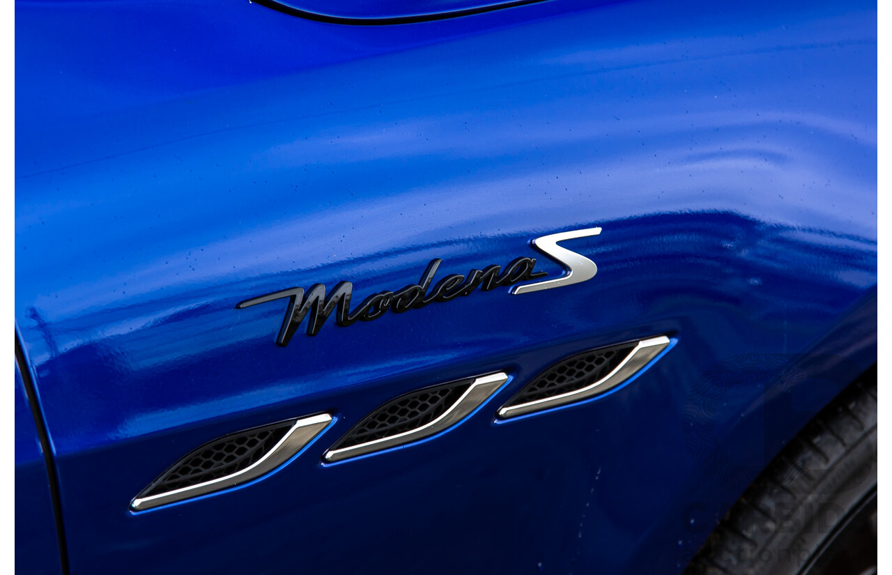 7/2022 Maserati Ghibli Modena S M157 MY22 4d Sedan Blu Emozione Twin Turbo V6 3.0L