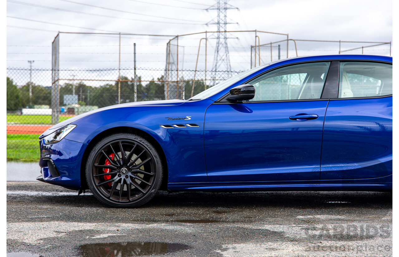 7/2022 Maserati Ghibli Modena S M157 MY22 4d Sedan Blu Emozione Twin Turbo V6 3.0L