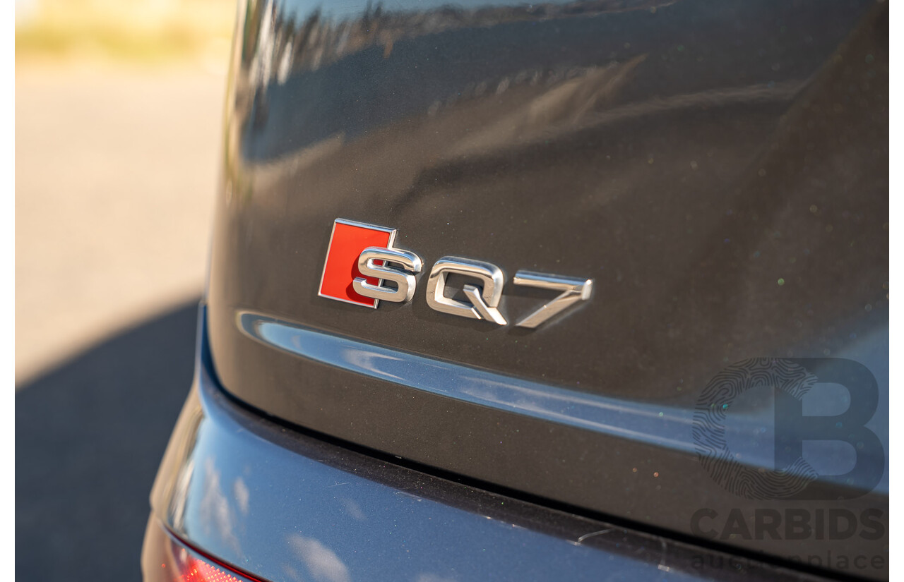07/2017 Audi SQ7 TDI Quattro (AWD) 4M 4d Wagon Daytona Gray Pearlescent Twin Turbo Diesel V8 4.0L