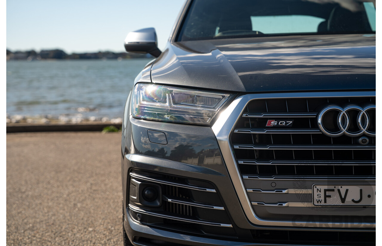 07/2017 Audi SQ7 TDI Quattro (AWD) 4M 4d Wagon Daytona Gray Pearlescent Twin Turbo Diesel V8 4.0L