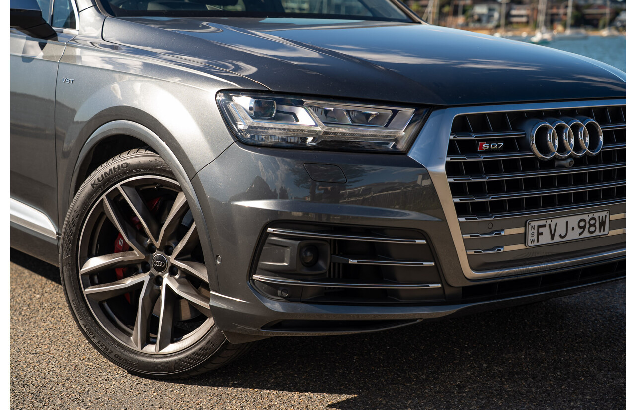 07/2017 Audi SQ7 TDI Quattro (AWD) 4M 4d Wagon Daytona Gray Pearlescent Twin Turbo Diesel V8 4.0L