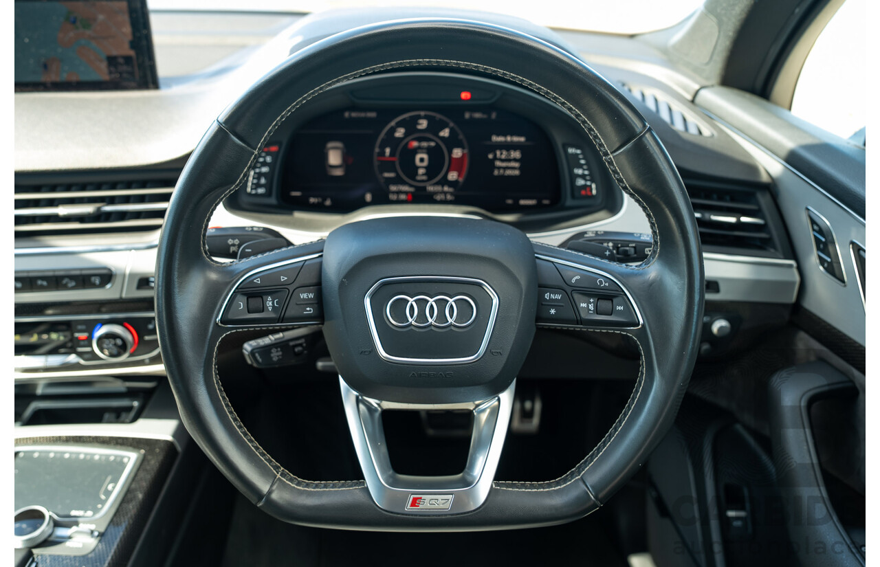 07/2017 Audi SQ7 TDI Quattro (AWD) 4M 4d Wagon Daytona Gray Pearlescent Twin Turbo Diesel V8 4.0L