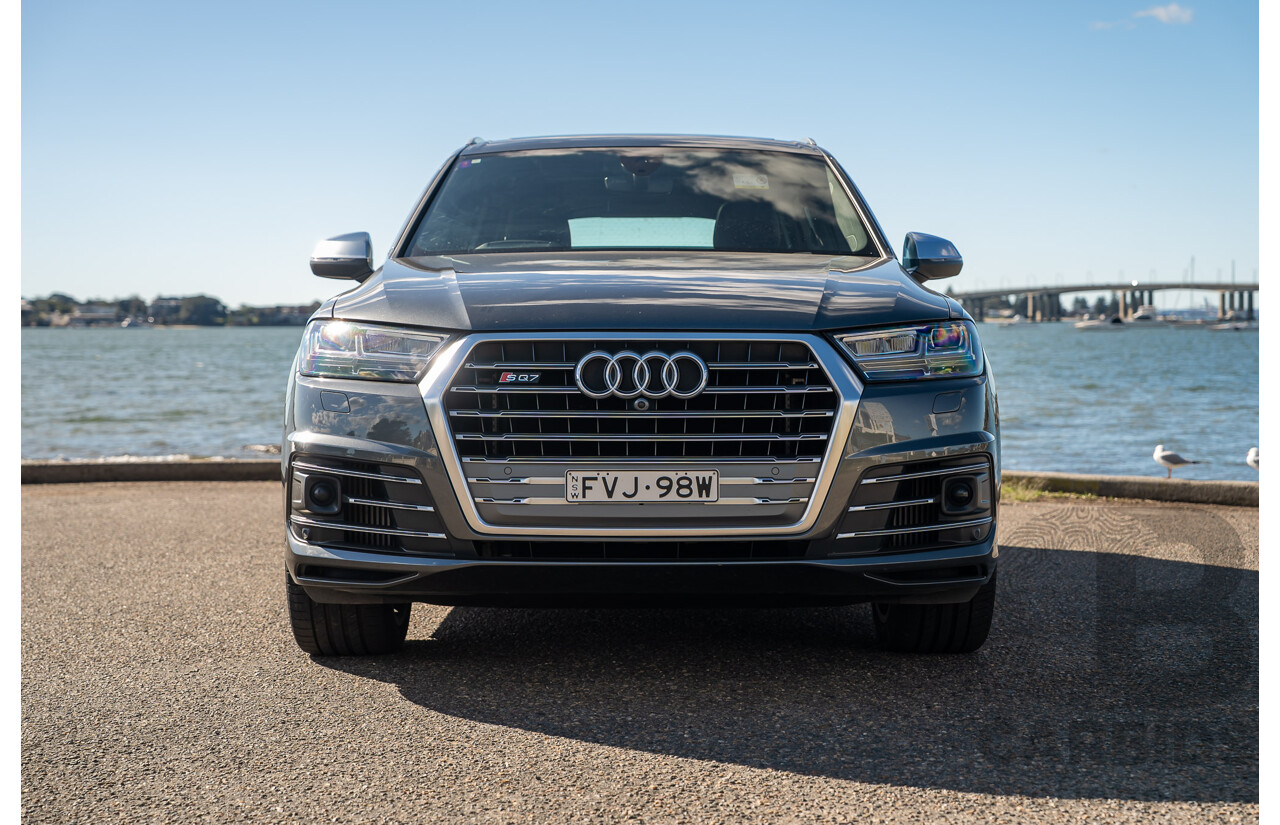 07/2017 Audi SQ7 TDI Quattro (AWD) 4M 4d Wagon Daytona Gray Pearlescent Twin Turbo Diesel V8 4.0L