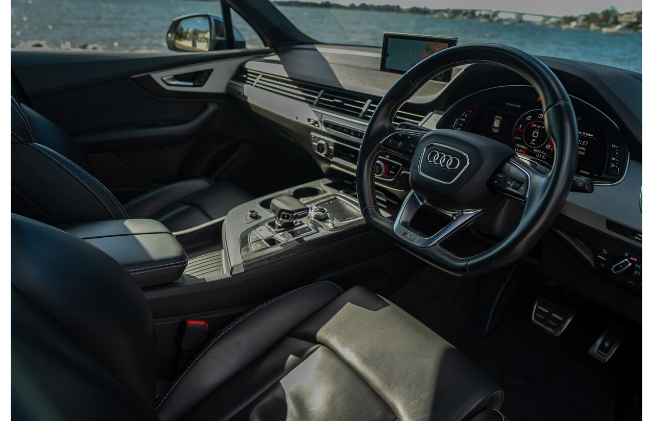 07/2017 Audi SQ7 TDI Quattro (AWD) 4M 4d Wagon Daytona Gray Pearlescent Twin Turbo Diesel V8 4.0L