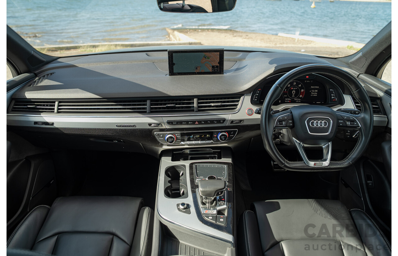 07/2017 Audi SQ7 TDI Quattro (AWD) 4M 4d Wagon Daytona Gray Pearlescent Twin Turbo Diesel V8 4.0L