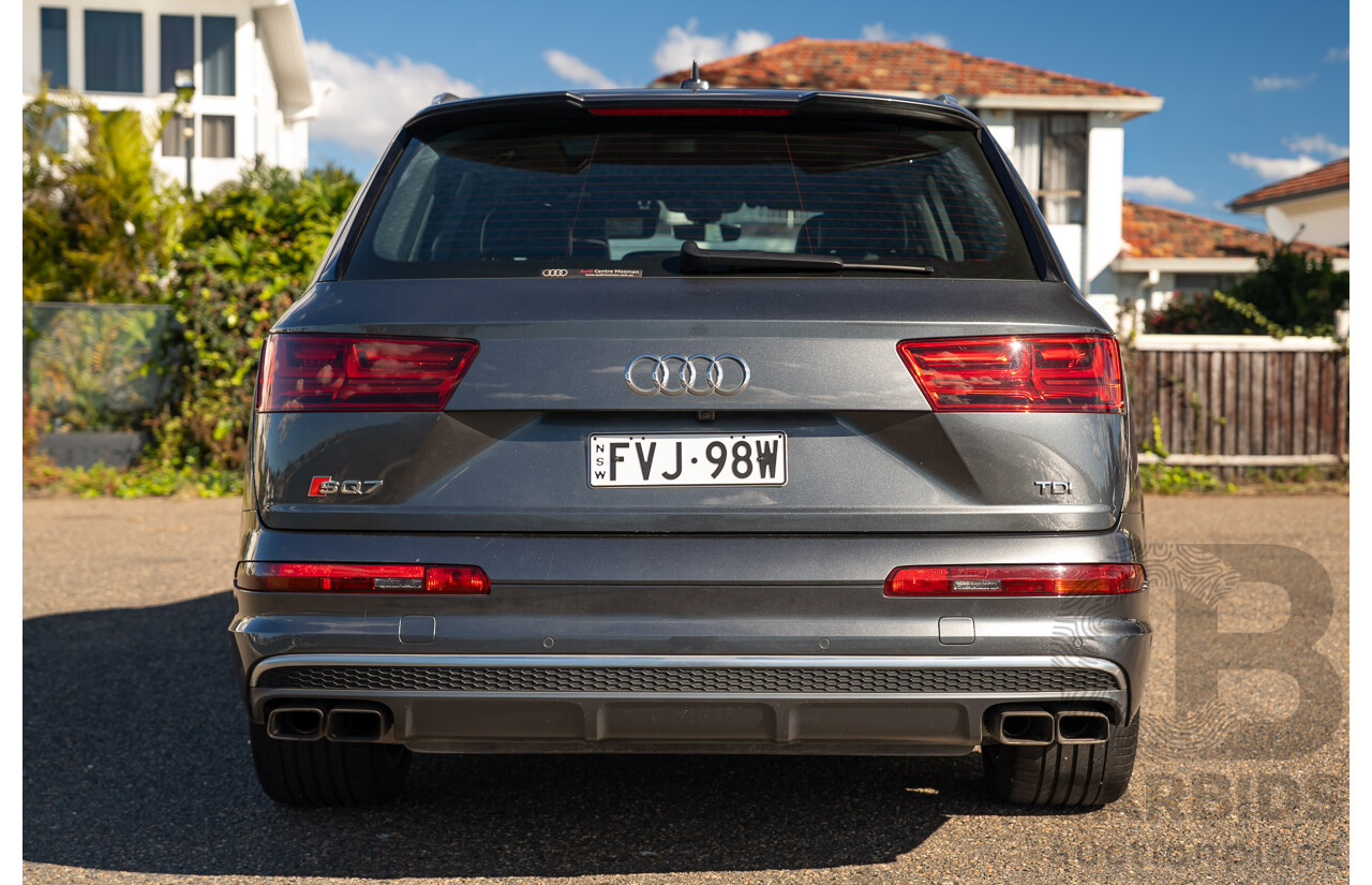 07/2017 Audi SQ7 TDI Quattro (AWD) 4M 4d Wagon Daytona Gray Pearlescent Twin Turbo Diesel V8 4.0L