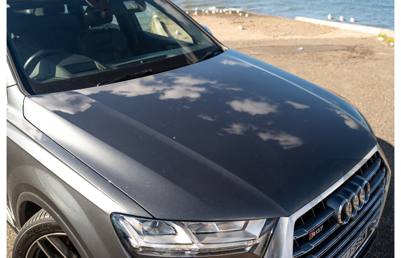 07/2017 Audi SQ7 TDI Quattro (AWD) 4M 4d Wagon Daytona Gray Pearlescent Twin Turbo Diesel V8 4.0L