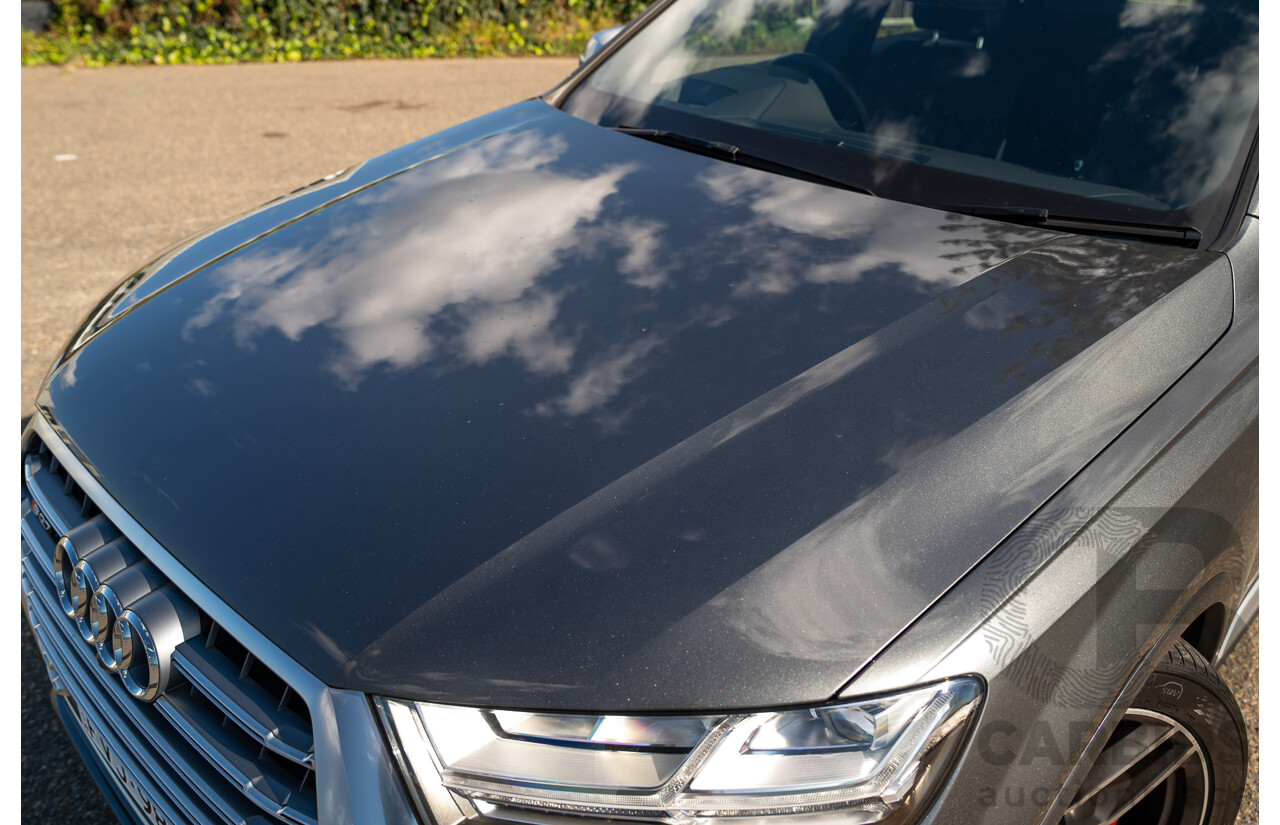 07/2017 Audi SQ7 TDI Quattro (AWD) 4M 4d Wagon Daytona Gray Pearlescent Twin Turbo Diesel V8 4.0L