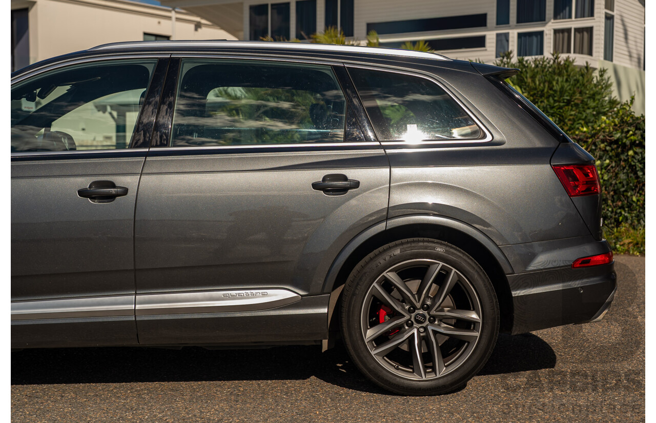 07/2017 Audi SQ7 TDI Quattro (AWD) 4M 4d Wagon Daytona Gray Pearlescent Twin Turbo Diesel V8 4.0L