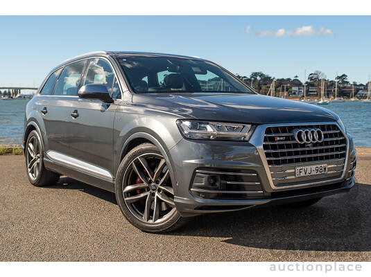 07/2017 Audi SQ7 TDI Quattro (AWD) 4M 4d Wagon Daytona Gray Pearlescent Twin Turbo Diesel V8 4.0L