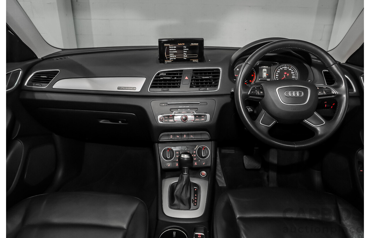 05/2016 Audi Q3 2.0 TDI Quattro 110kW (AWD) 8U MY15 4D Wagon Myth Black Metallic Turbo Diesel 2.0L