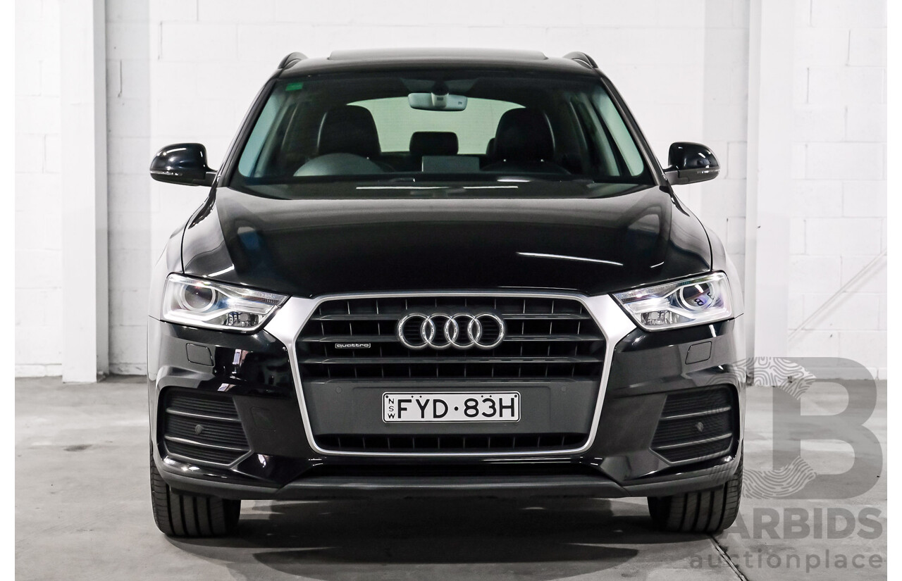 05/2016 Audi Q3 2.0 TDI Quattro 110kW (AWD) 8U MY15 4D Wagon Myth Black Metallic Turbo Diesel 2.0L
