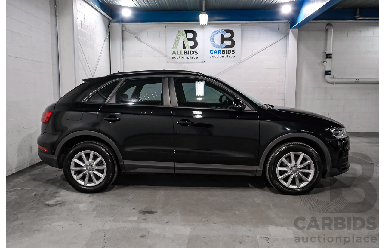 05/2016 Audi Q3 2.0 TDI Quattro 110kW (AWD) 8U MY15 4D Wagon Myth Black Metallic Turbo Diesel 2.0L