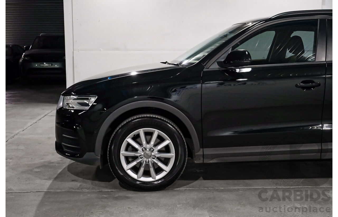 05/2016 Audi Q3 2.0 TDI Quattro 110kW (AWD) 8U MY15 4D Wagon Myth Black Metallic Turbo Diesel 2.0L