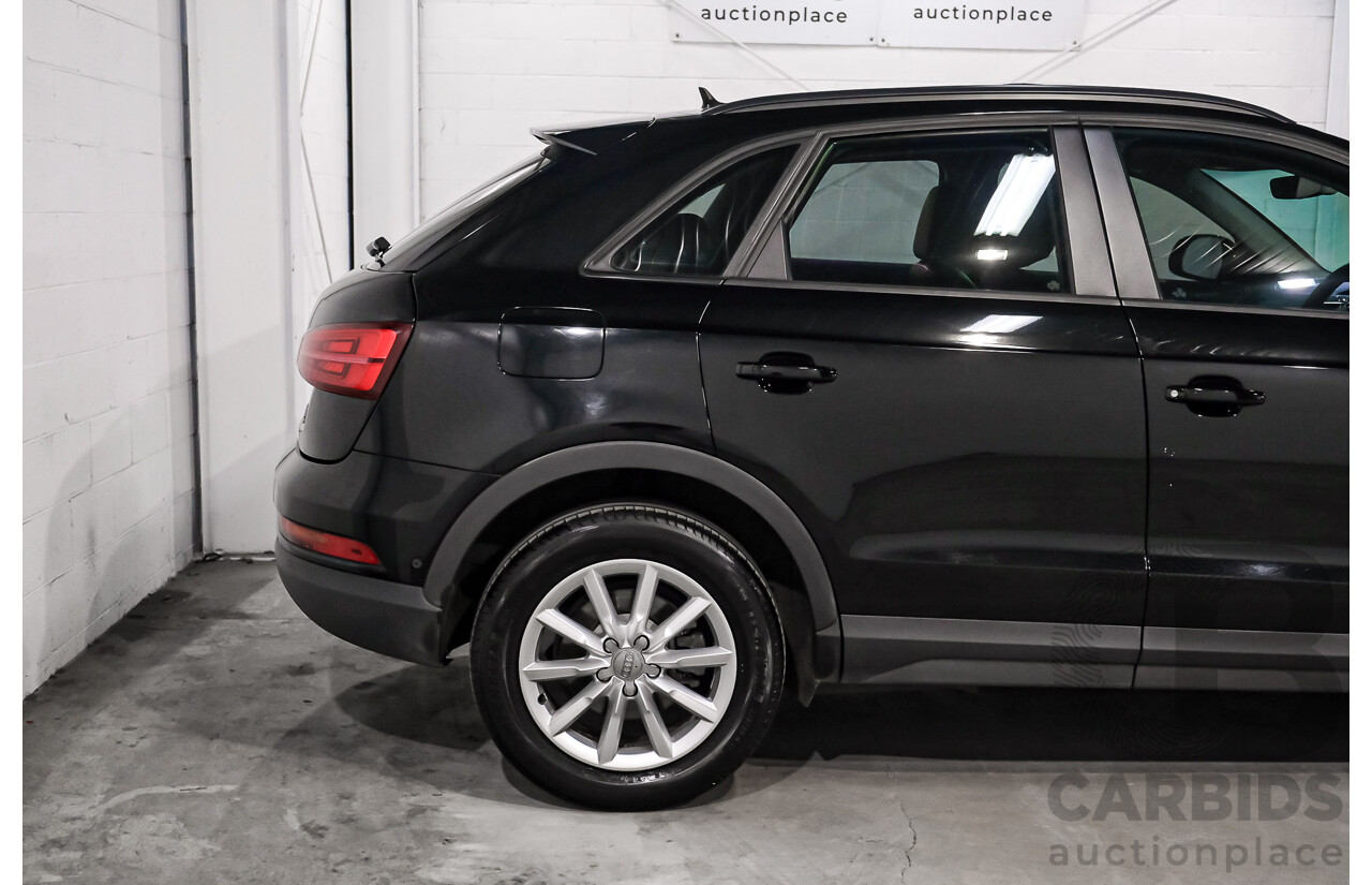 05/2016 Audi Q3 2.0 TDI Quattro 110kW (AWD) 8U MY15 4D Wagon Myth Black Metallic Turbo Diesel 2.0L