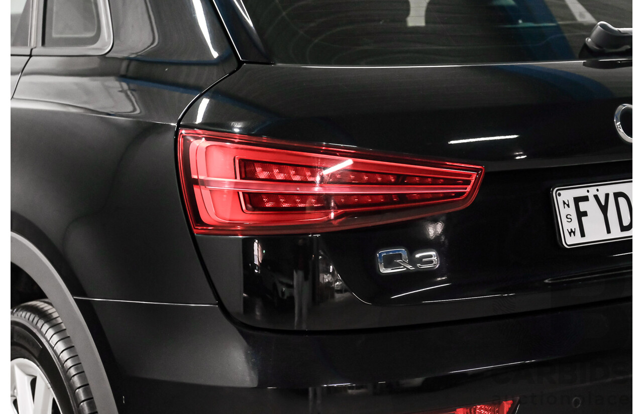05/2016 Audi Q3 2.0 TDI Quattro 110kW (AWD) 8U MY15 4D Wagon Myth Black Metallic Turbo Diesel 2.0L