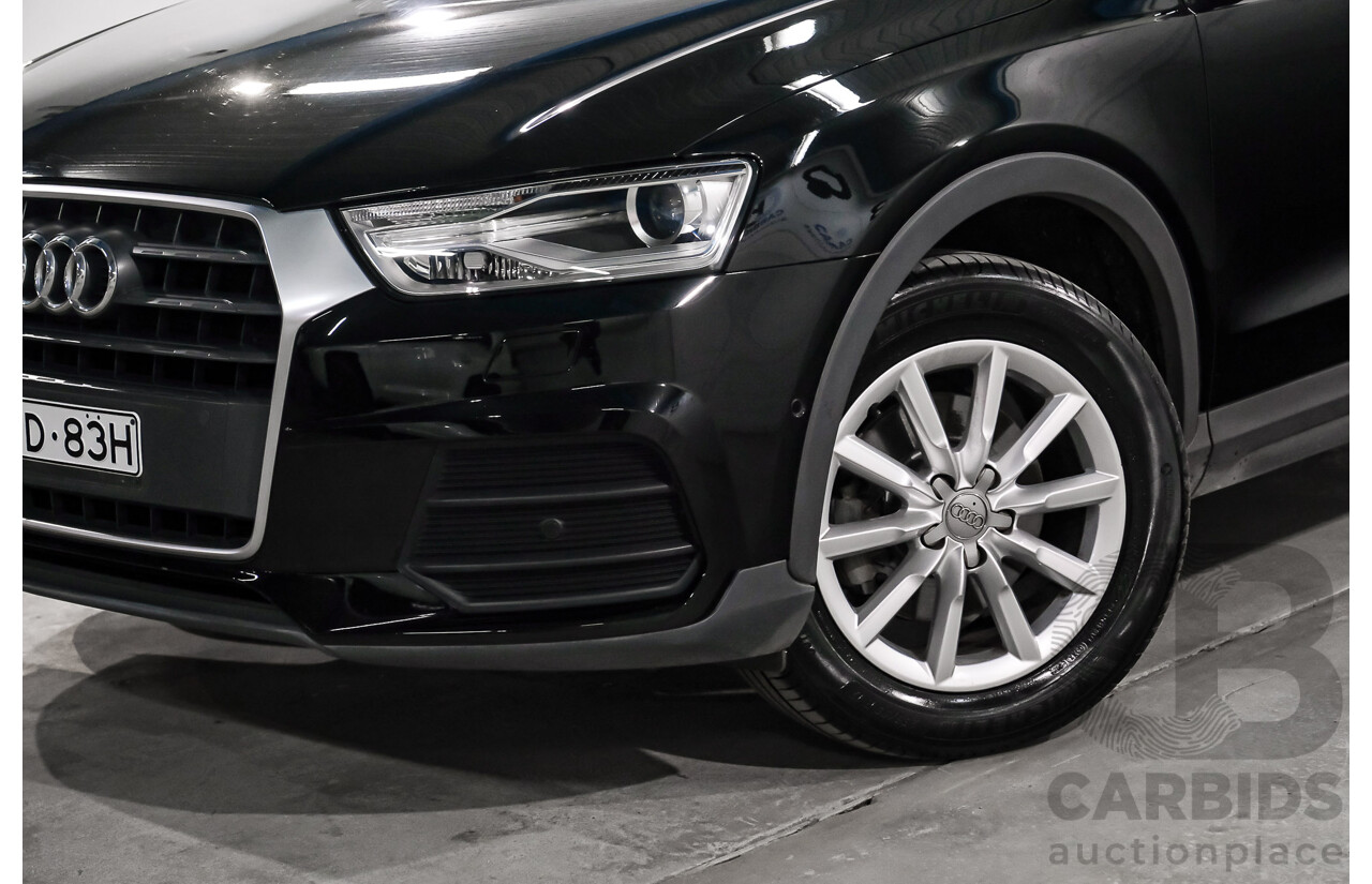 05/2016 Audi Q3 2.0 TDI Quattro 110kW (AWD) 8U MY15 4D Wagon Myth Black Metallic Turbo Diesel 2.0L